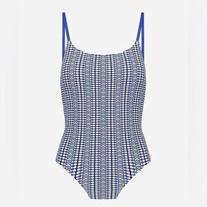 lemlem | Lola Classic Blue One-Piece Swimsuit | L
